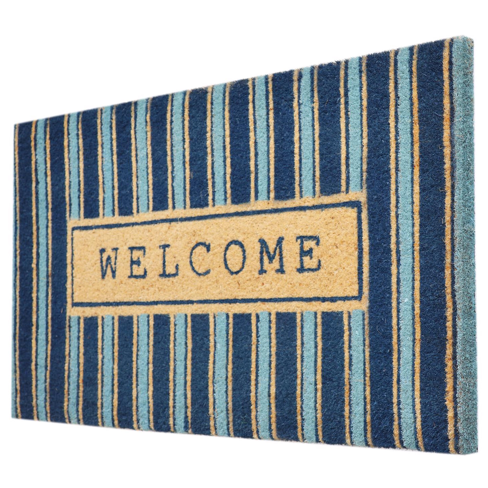 First Concept 18 in. W X 30 in. L Multi-Color Coir Door Mat