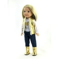 thumbnail image 2 of Gold Heart Vest 4 pc Set |14’’ Inch Doll Clothing, 2 of 2