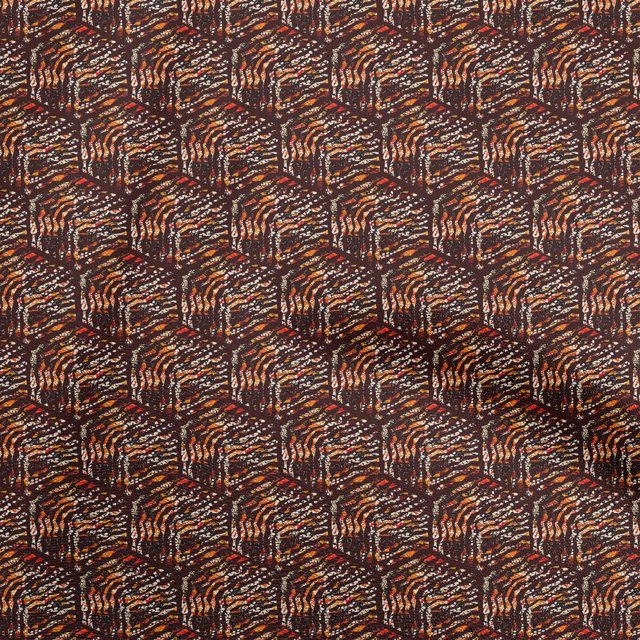 oneOone Velvet Maroon Fabric Abstract Sewing Craft Projects Fabric Prints By Yard 58 Inch Wide