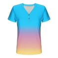 thumbnail image 5 of ATENAR Shirts for Women Soft Lightweight Womens Shirts Loose Tee Sky Blue M, 5 of 7
