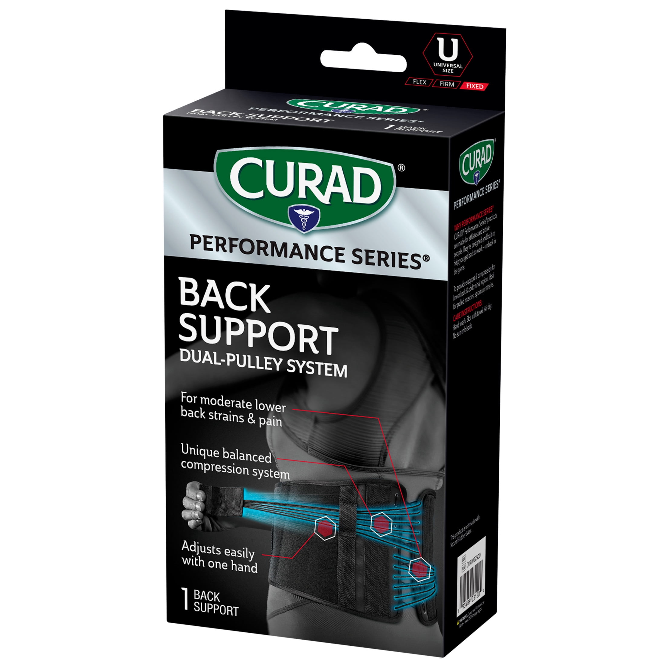 CURAD® Performance Series® Back Support, Dual-Pulley System, Universal