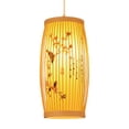 thumbnail image 1 of Lámpara de Techo Colgante Tejida, Luz Colgante de Tono de Ratán de Estilo Japonés Retro Fácil para Casas de Té, 1 of 8