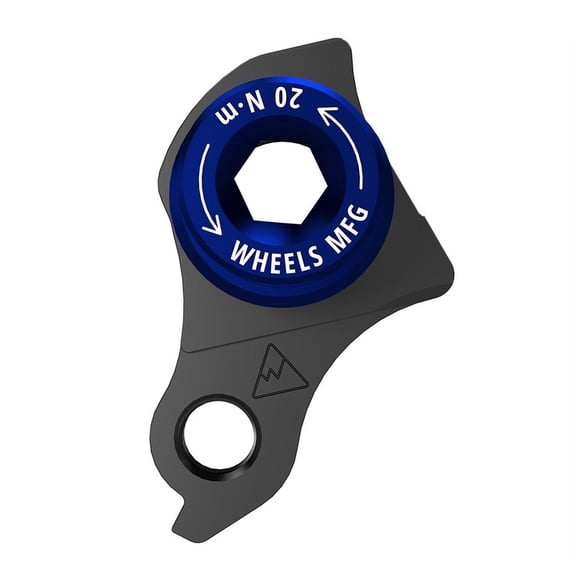Wheels Manufacturing Universal Derailleur Hanger - 404-6, For Frames designed to accept SRAM UDH, Black/Blue