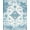 Blue White, Pattern 11, variant on ODIKA 8'x10' Washable Area Rug Durable, Non-Slip Chinoiserie Vintage Distressed Border Dusty Flower Dorm Rig Beachy for Living Room, Under Sectional, Family