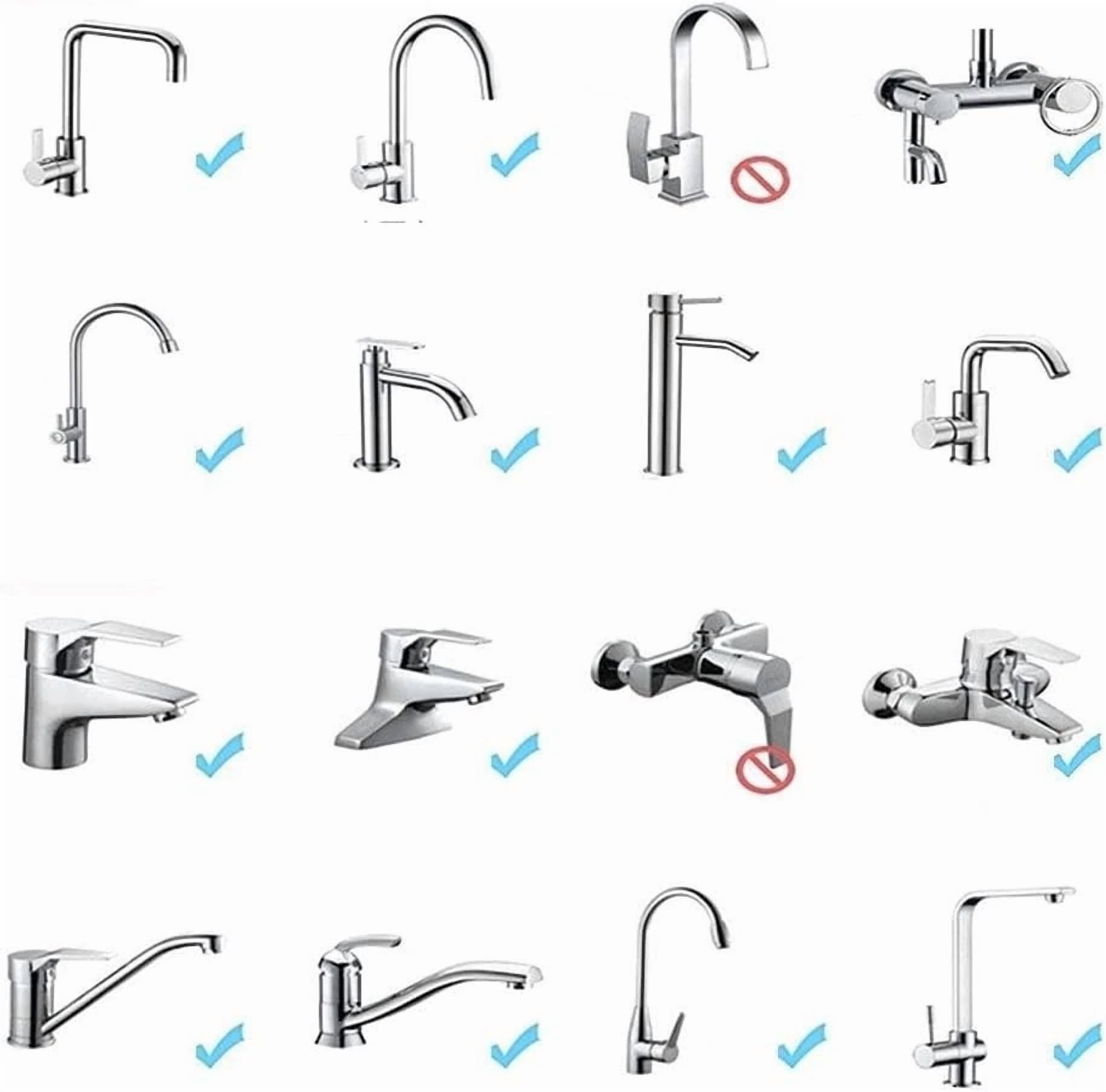 CIRCLE- 2Pcs 360 Degree Swivel Faucet Aerator Deluxe Water Saving Faucet Sprayer Water