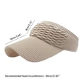 thumbnail image 3 of Jane Wardrobe Ponytail Friendly Headband Sun Visor for Women, Wide Brim Textured, UPF 50+ UV Protection, 1 Piece, One Size, 3 of 5