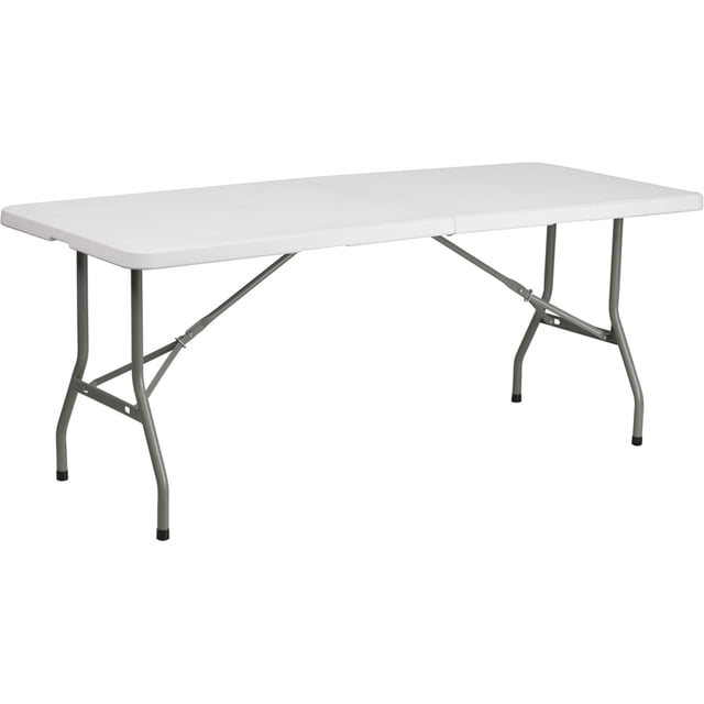 Mesa plegable de plástico blanco Flash Furniture 6 pies