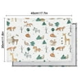 thumbnail image 6 of White Christmas Forest Animal Pattern Summer Placemats Table Placemats Set Of 4-Linen Kitchen Washable Placemats Table Mats 11.8"x17.7" Non-Slip Heat Resistant, 6 of 6