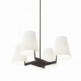 thumbnail image 2 of Modway Mercer 4-Light Metal and Fabric Pendant Light in White/Bronze, 2 of 7