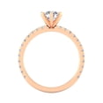 thumbnail image 4 of Certified 1.00 Carat TW Round Natural Diamond Engagement Rings in 14k Rose Gold, 4 of 5