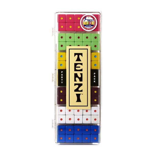 Juego de dados TENZI Party Pack con 6 juegos de 10 dados de colores