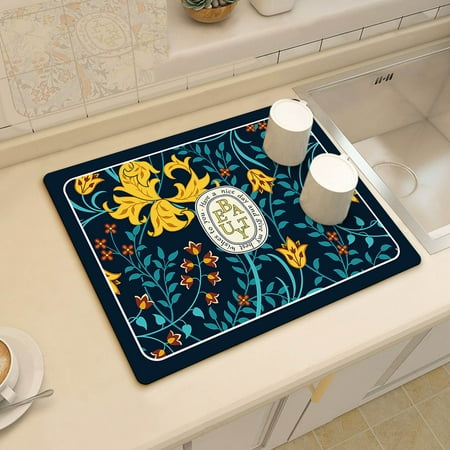 

NGTEVOOS Clearance Draining Mat Soft Silicone Tabletop Drying Pad Water Absorption Pad for Home Kitchen Countertop