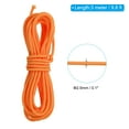 thumbnail image 2 of Archery D Loop Rope 10 FT, 2 Pack Bow String Release Nock Wire Nocking Loop Ring, Orange, 2 of 4