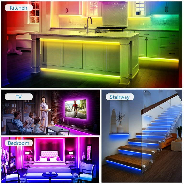iMounTEK 16.4FT 300 LEDs Strip Lights, SMD5050 RGB Color Changing