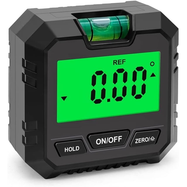 Mini Digital Protractor Inclinometer Electronic Goniometer Angle Measuring Level Meter Level Detector Box Black