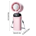 thumbnail image 3 of Ventilador portátil de alta velocidad con batería de 6000mAh, ventilador de enfriamiento portátil con velocidad ajustable, compacto para actividades al aire libre y viajes., 3 of 9