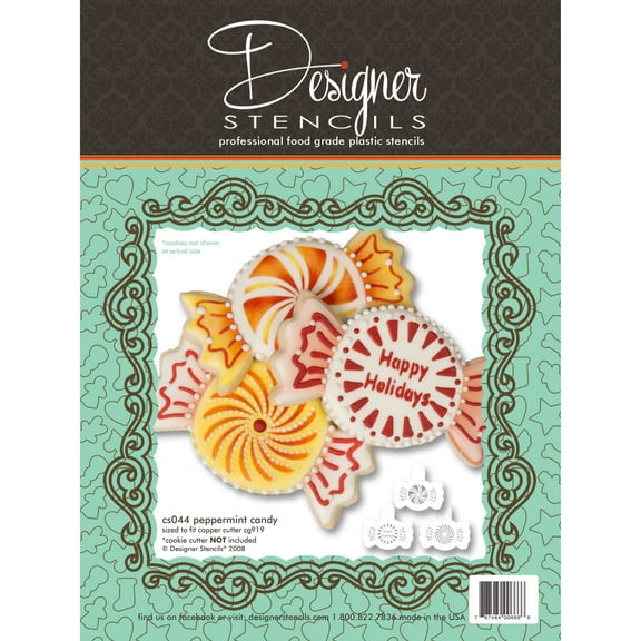 Peppermint Candy Stencil Set (no Cutter) by Designer Stencils
