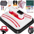 thumbnail image 1 of VEVOR Heat Press 12 x 10 Inch Easy Press 800W 4 in 1 Red Portable Easy Mini Press Vibration Function Press Machine Double-Tube Heating Mini Press for Mugs & Caps with Highly-Sensitive Touch Screen, 1 of 9