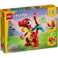 thumbnail image 3 of LEGO Creator 3 in 1 Red Dragon Toy, Transforms from Dragon Toy to Fish Toy to Phoenix Toy, Gift Idea for Boys and Girls Ages 6 and Up, Animal Toy Set for Kids, 31145, 3 of 8