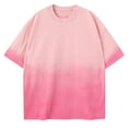 thumbnail image 1 of Birdeem Shirts for Men Mens Summer New Ice Silk Loose Gradient T-Shirt, 1 of 9