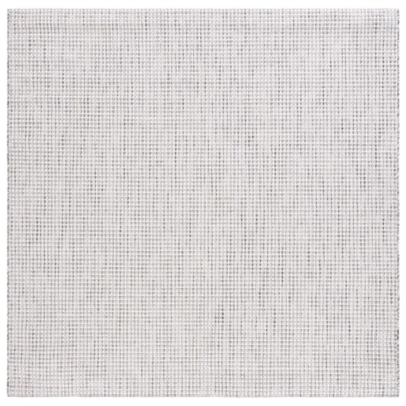 SAFAVIEH Courtyard Finola Geometric Indoor/Outdoor Area Rug, Ivory/Dark Grey, 6'7" x 6'7" Square