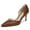 Chocolate, variant on YDN Women Graceful Stilettos High Heels D'Orsay Pumps Pointed Closed Toe Slip On Classic Party Dressy Shoes Size 7 Black Red