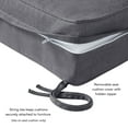 thumbnail image 4 of Sunbrella 2-Piece Outdoor Deep Seat Cushion Set in Cast Slate, 4 of 9