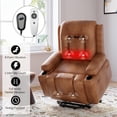 thumbnail image 3 of Yeshouse Oversized Power Lift Recliner Chair - Heat and Massage, Faux PU Leather Lift Recliner Chair for the Elderly, Designed for the Elderly and People with mobility impaired, 3 of 7
