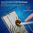 thumbnail image 4 of [2+2Pack] for Google Pixel 7 Pro Screen Protector, HD and Privacy Tempered Glass Screen Protector with Camera Lens Protector [9H Hardness] [3D Curved][Anti-Privacy] for Pixel 7 Pro 5G, 4 of 6