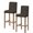 Black, variant on Black Moroccan Bar Stool Covers Set of 2, Geometric Abstract Art Modern Stretch Washable Bar Chair Covers with Backs, Removable Pub Counter Height Chair Cover for Kitchen Dining Room Cafe