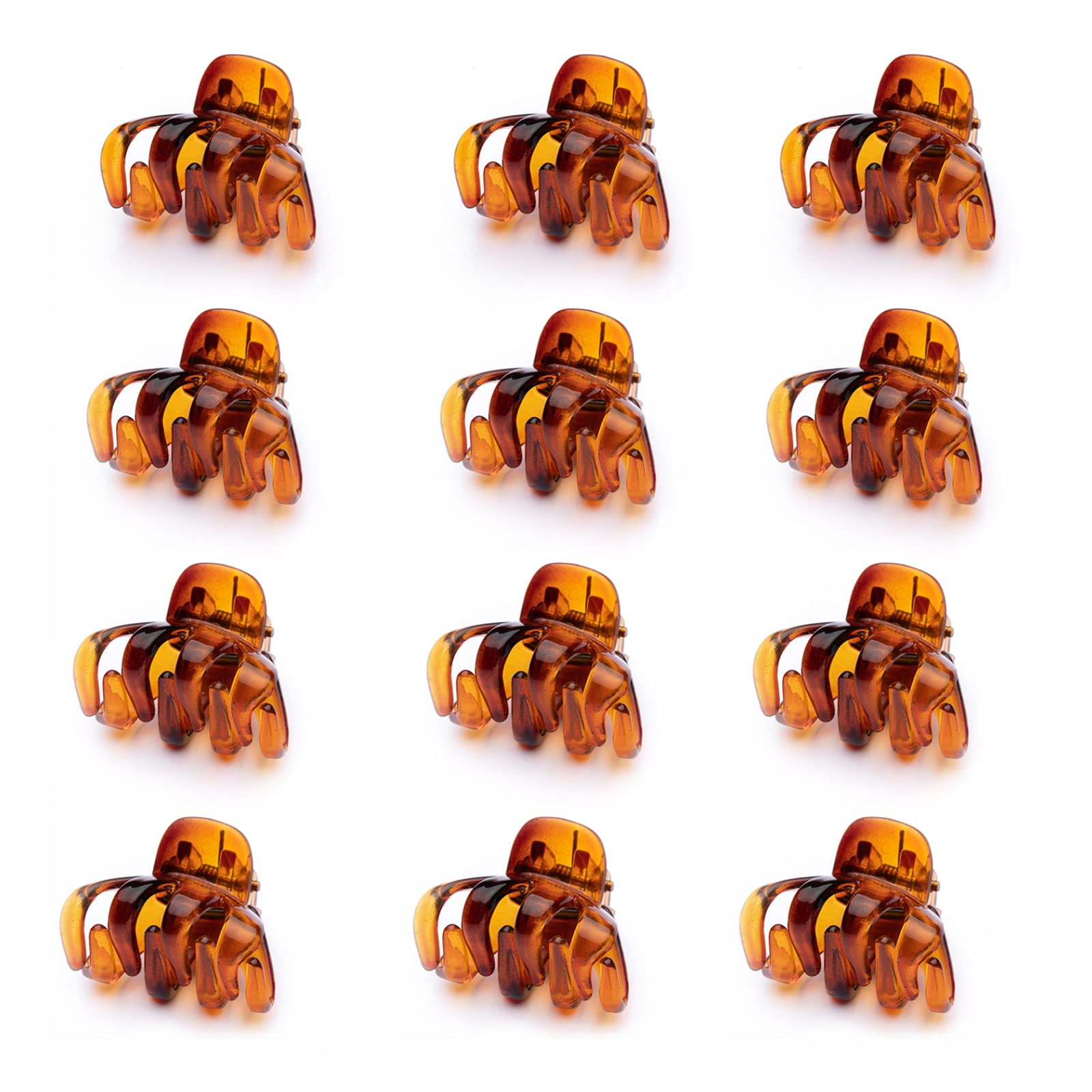 12 Pack 3cm Mini No-Slip Grip Octopus Clip Spider Hair Claw Octopus Jaw ...