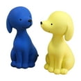 thumbnail image 2 of Bwiyojiz Decoration Ornaments Count 2pcs Blue and Yellow Puppy Resin Figurine Home Decor for Living Room Outdoor Garden, Gifts for Sisters, Multicolor, 2 of 9