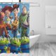 thumbnail image 3 of Cortina de ducha Toy Story, opaca, para baño, impermeable, resistente al moho, bloquea la privacidad, probador, patrón de impresión fina con diseño de patchwork, 72 x 72 pulgadas, talla única., 3 of 8