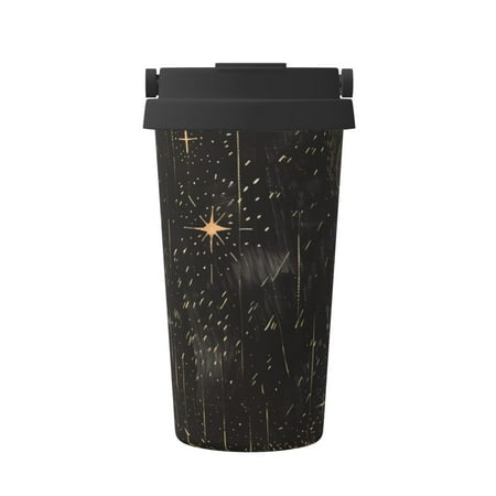 

Junzan Starry Night Black Sheep for Stainless Steel Vacuum Insulated Tumbler - Reusable Insulated Cold Brew Iced Coffee Cup Thermos -Gifts for Women Men Him Her