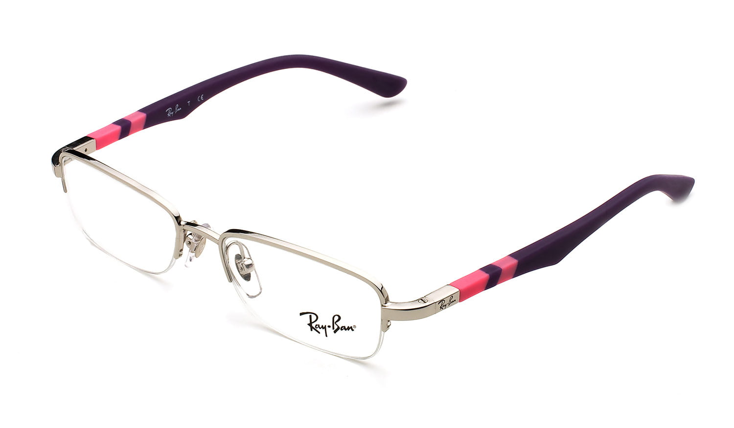 Ray-Ban Junior Kid's Semi-Rimless Eyeglass Frames RB1031 47mm Purple/Pink -  