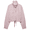 Pink, variant on Womens Polka Dot Cropped Jacket Lightweight Zip Up Coat Stand Collar Fall Outfits Spring Jackets
