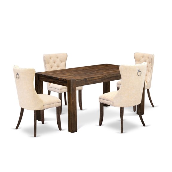 East West Furniture 5 Piece Kitchen Table Set