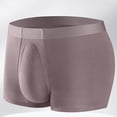thumbnail image 5 of Dxzfnsa Bamboo Boxer Briefs- Breathable Mens Underwear, Built-in with 3D Pouch Comfortable Underwear for Men Mens Underwear,Khaki-3XL, 5 of 8