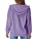 thumbnail image 2 of Sudadera Con Capucha Informal Para Mujer, Hombro Caído, Bolsillo Grande, Media Cremallera, Sudadera De Manga Larga Para Mujer, A La Moda Para Uso Diario, 2 of 6