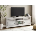 thumbnail image 2 of Payne 70-inch TV Stand Media Console Distressed White, 2 of 13