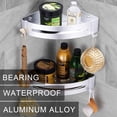 thumbnail image 3 of Trípode De Baño Estante De Baño Estante De Almacenamiento Cesta Triangular Antióxido Estante Simplicidad Elegante, Plata, 3 of 5