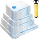 thumbnail image 1 of Vacuum Bags For Clothes With Pump, 10 Pieces Sets 4 Different Sizes, Vacuum, 1 of 5