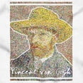 thumbnail image 2 of Van Gogh Self Portrait With Straw Hat Men's Graphic T Shirt Tees Brisco Brands L, 2 of 6