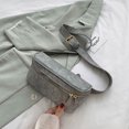 thumbnail image 1 of Bolsa de pecho casuales Mujeres PU Fanny Monedero Cintura Paquetes de mensajero de color sólido casual JShteea Para Estrenar, 1 of 9