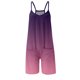 thumbnail image 2 of Gibobby pantalones siameses color liso Mono informal de verano con cuello en V y tirantes para mujer(Morado， M), 2 of 4