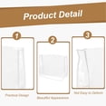 thumbnail image 3 of Funda de Silla de Salón Uxcell 19"x15"x5", Protector de Respaldo de Silla Transparente (Cuadrado, Blanco), 3 of 6