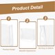 thumbnail image 3 of Funda de Silla de Salón Uxcell 19"x15"x5", Protector de Respaldo de Silla Transparente (Cuadrado, Blanco), 3 of 6