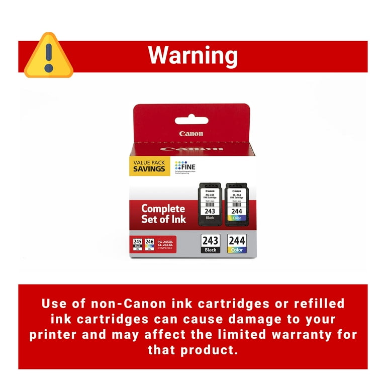 1287C006 (CL-244; PG-243) Ink, Black/Color 1287C006 (CL-244; PG-243) Ink, Black/Color