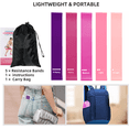 thumbnail image 2 of Set of 5 Resistance Exercise Loop Bands Fitness Yoga Resistance Band TPE, 2 of 9