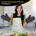 thumbnail image 5 of Thick Microwave Mittens Cotton Oven Mitt Heat-Resistant Pot Holders Flexible Oven Gloves, 5 of 8